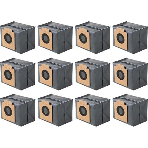 Paquete de 12 bolsas para aspiradora robot Eufy X10 Pro, compatible con las aspiradoras robot Omni y X8 Pro, filtración de tres capas. (1/5)