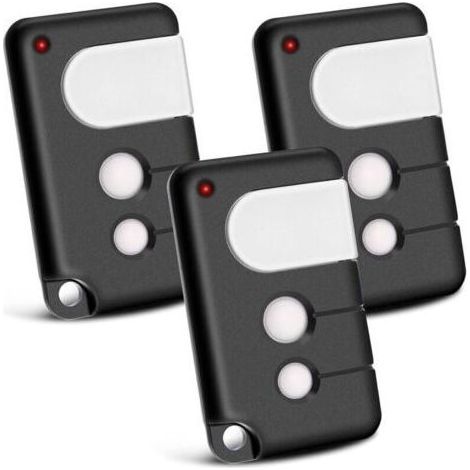 Lot de 2 Telecommande Portail compatibles avec Chamberlain, 433,92 MHz 3 canaux, compatibles avec TX4RUNI, TX2REV, 84335EML, 84333E, 94333E, 4335EML, MotorLift 500, 700,1000 (1/4)