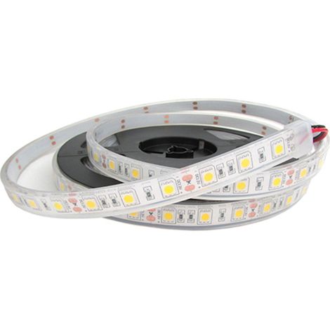 Striscia Strip Bobina Striscia Led Impermeabile IP68 Bianco Caldo 3000K Con 300 Smd 5050 5 Metri (1/3)