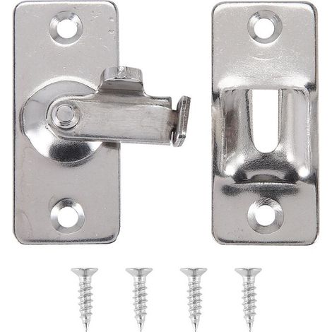 Accessori per il bagno in acciaio inossidabile: serrature per porte, serrature per porte scorrevoli ad angolo retto, fibbie per porte.