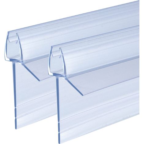 Lot de 2 joints de rechange de 90 cm pour porte de douche, épaisseur de verre de 4 mm, 5 mm, 6 mm, peut être déchiré à la main, déflecteur d'eau ou joint pour cabine de douche, baignoire (1/5)