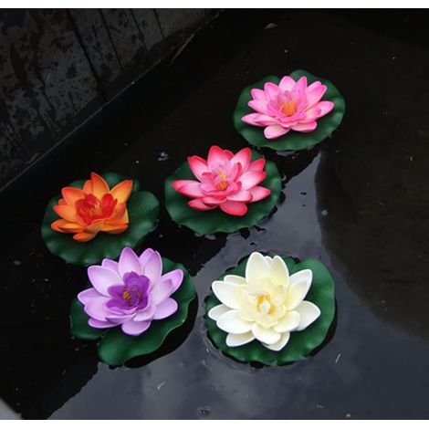 5 nénuphars artificiels flottants-AquaForge (1/5)