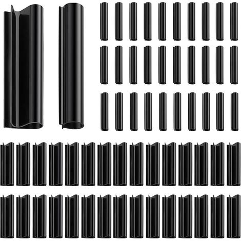 Lot De 60 Clips Pour Couverture De Piscine Hors Sol 2 Formes De Clips 11,9 Cm Clips De Protection Contre Le Vent Noir Clip De Fixation Pour Couverture De Piscine Avec Garde-Corps En Métal (1/5)