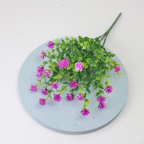 Plantes Artificielles Eucalyptus Camélia - Résistant Aux Uv Et À L'eau - Pour Jardin Mariage Décoration Intérieure - Lot De 6 (1/5)