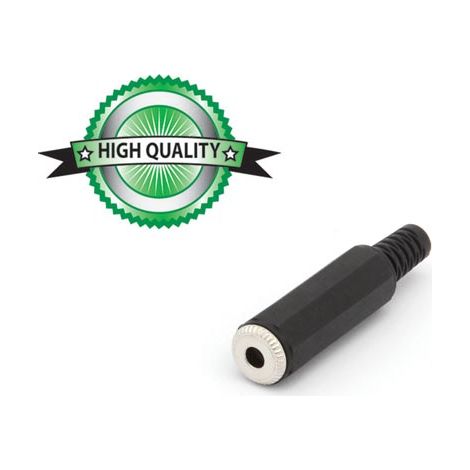 JACK HEMBRA 3.5mm ESTREO PLSTICO NEGRO