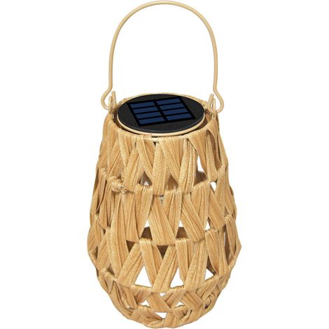 LED-Lampen, handgeflochtene Rattanlaternen, gewebte Laternen, Solar-Terrassenleuchten (1/5)