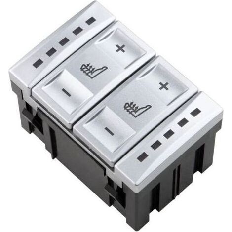 Bouton de commande de chauffage de siège compatible avec Galaxy MK3 S-MAX Mondeo MK4 6M2T19K314AC BS7T19K314AB Argent (1/5)
