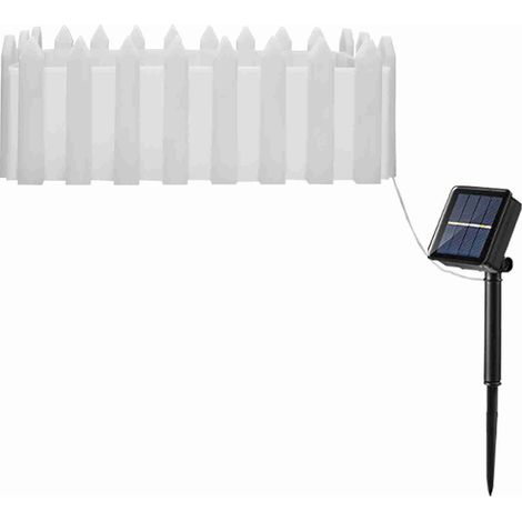 Ortviai Pot lumineux solaire pour extérieur – Jardinière LED avec 8 modes d’éclairage, commande intelligente par détection de luminosité, blanc (1/4)