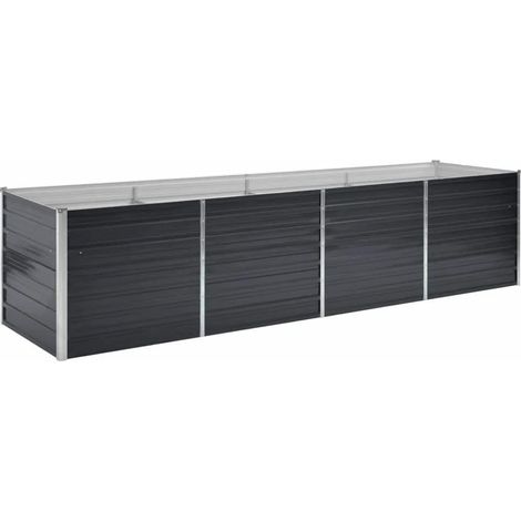 Maison Exclusive - Letto Rialzato Giardino Antracite 320x80x77 cm Acciaio Zincato
