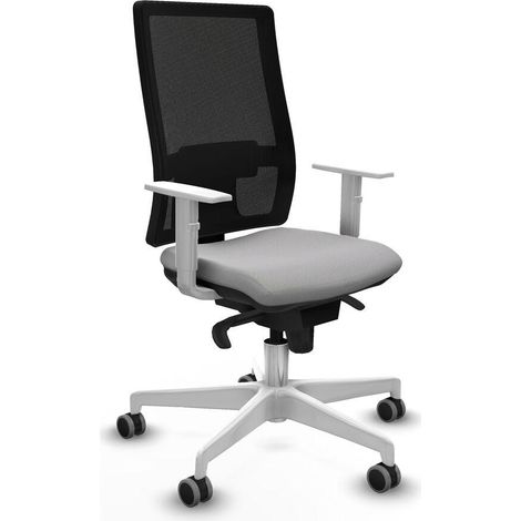 Piqueras et Crespo Silla de oficina gris claro ajustable