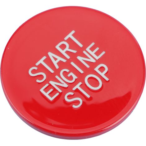 Bouton de démarrage/arrêt moteur rouge de remplacement compatible avec les modèles BMW Série 3 G20, G05, X5, G06, X6 et G07. (1/5)