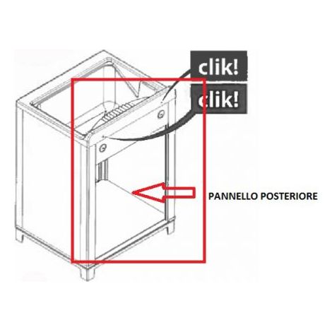 1PZ KIT LAVATOIO RESINA BIANCO-(PANNELLO POSTERIORE)