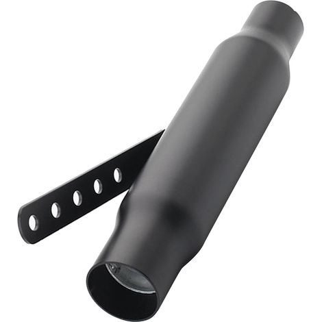 Pot d'échappement de moto en acier inoxydable, silencieux et réducteur de bruit universel pour motos de type A, noir (1/5)