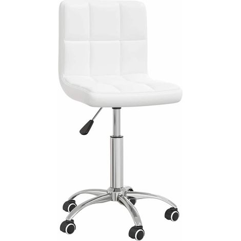 Maison Exclusive - Bürostuhl Drehbar Weiß Kunstleder (1/5)