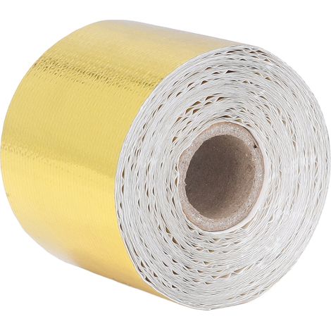 Hochtemperatur-Aluminiumklebeband, hitzebeständige Reflexionsfolie, Kfz-Klebeband für Rohre, 5 cm x 10 m (1/5)