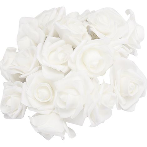 Guirnalda de luces LED de 3 metros con USB, flores artificiales, rosas, decoración de boda, color blanco cálido, 3 metros (1/5)