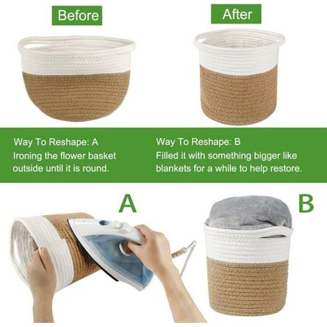 Cache-pot - - 20 cm - Coton - Doublure anti-fuite - Biodégradable (1/5)
