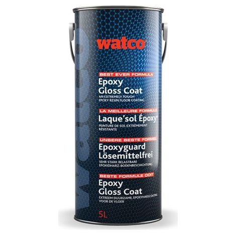 Watco Epoxyguard Beste Formel Hygiene, zweikomponentiges Epoxidharz Bodenbeschichtung, Gruen RAL 6002 5L