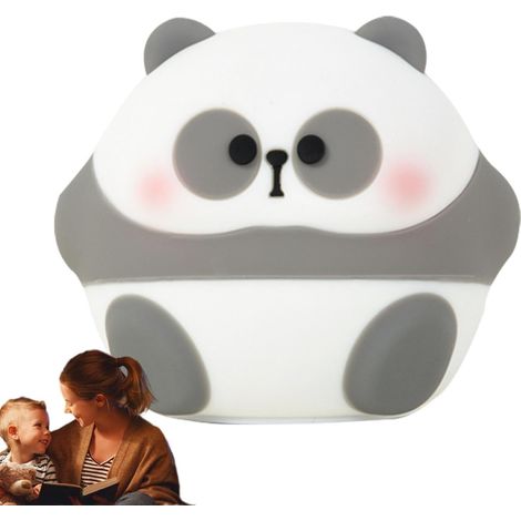 Veilleuse Panda Mignon Lampe De Bureau Panda En Silicone (1/5)