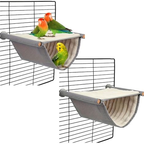 2 Pièces Hamac Nid Oiseau Hamac Oiseaux Chaud Doux Hamacs Lit Superposé Hamacs Oiseaux Suspendre Perruches Calopsittes Conures (1/5)
