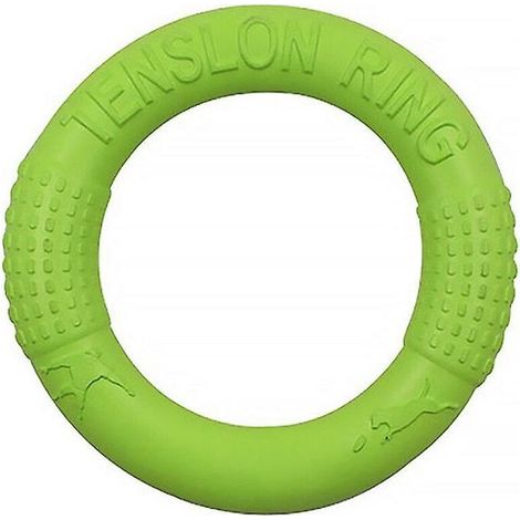 Anneau de frisbee vert pour chiens, jouet d'entraînement résistant aux morsures (1/5)
