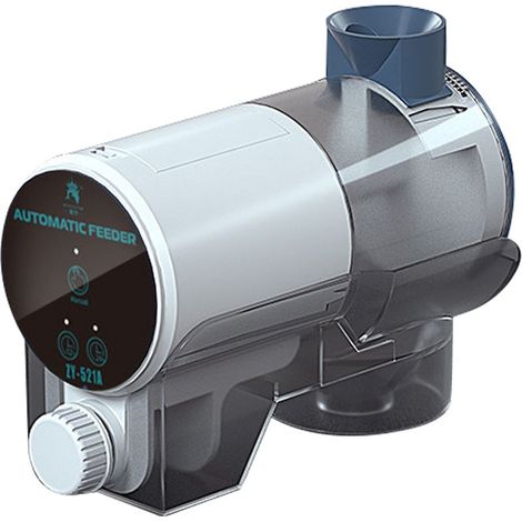 KLVGTIFS PU -Distributeur automatique de nourriture électrique pour poissons, avec minuterie, Mode automatique/manuel, pour Aquariums ou réservoirs