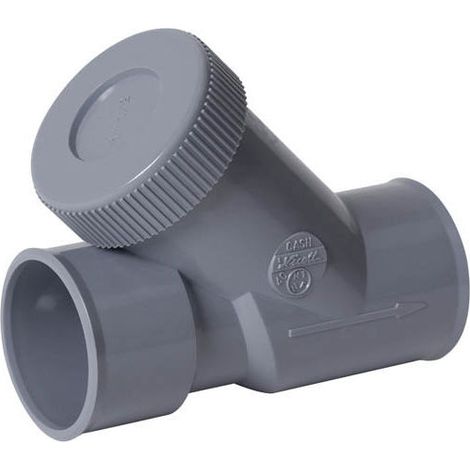 Clapet anti-retour PVC 40 mm – Mécanisme unidirectionnel – Bouchon dévissable avec joint – Installation facile à emboîter et coller (1/5)