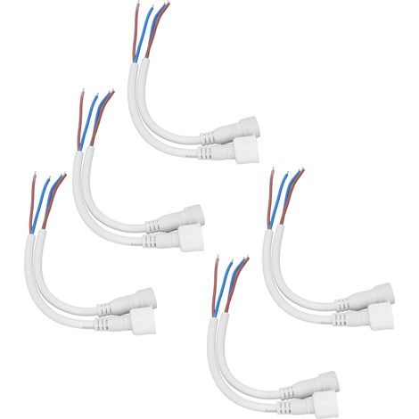 Sets wasserdichte 2-polige elektrische Steckverbinder (Stecker und Buchse) mit Schnellanschlusskabel (1/5)