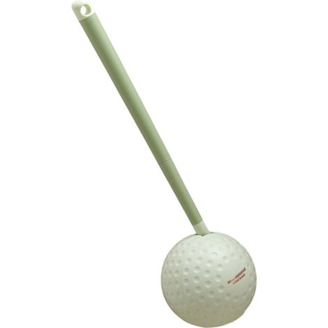 Wandmontierte Toilettenbürste mit Golfmotiv, grüne Borsten