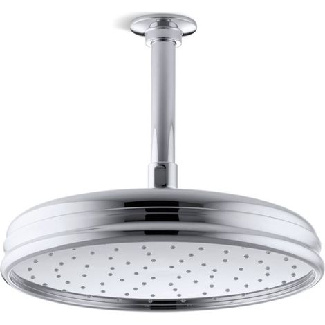 Kohler Traditional Round Overhead Rainhead Shower Head 8â€ Diameter Chrome