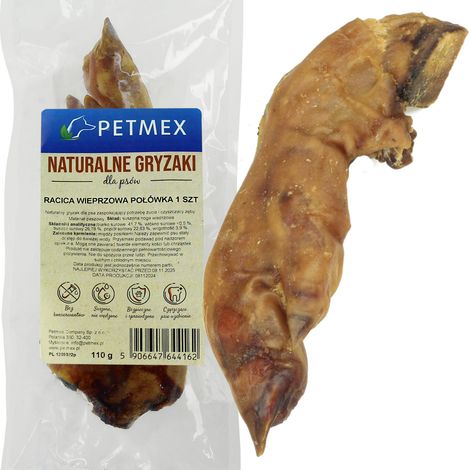 Hundeleckerli, Kausnack, getrocknete Schweinekeule, halb, Petmex, 1 Stk. (1/2)