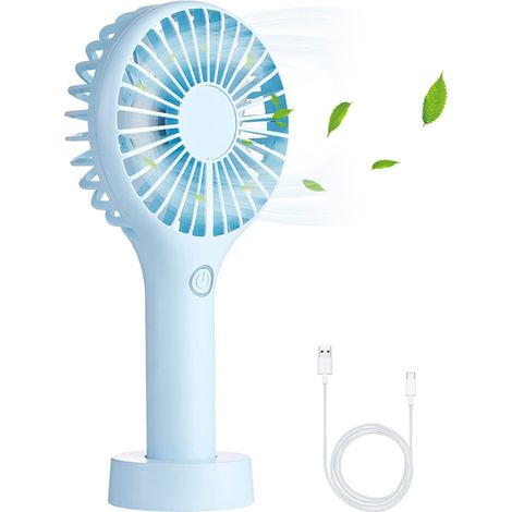 Ventilateur portable à main, batterie rechargeable USB (1/5)