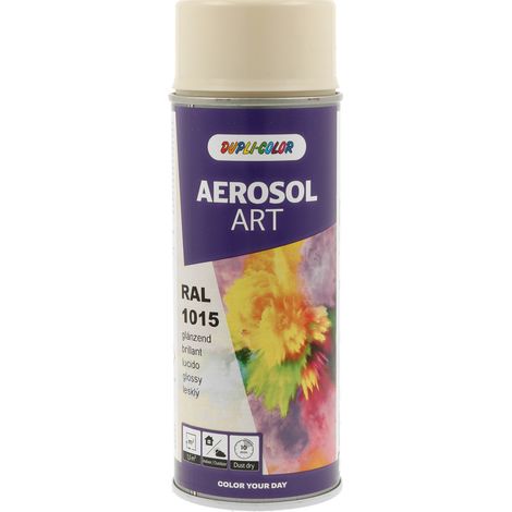 DUPLI-COLOR - Peinture spray ART RAL 1015 Brillant - 775611 - Ce produit de marque DUPLI COLOR est neuf.