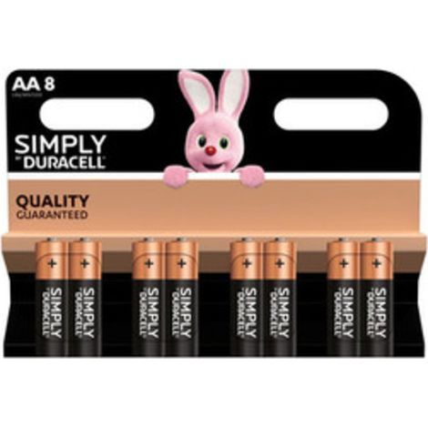 DURACELL SIMPLY ALCALINA STILO 8 PZ MN1500- DURACELL- 12,0 blister