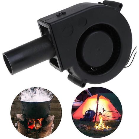Souffleur de barbecue électrique pour charbon de bois, allume-charbon, adaptateur 12 V (1/4)