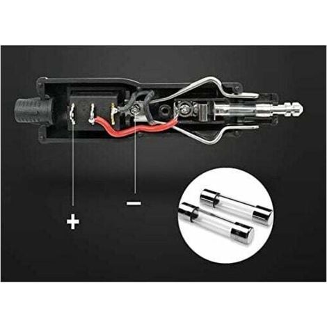 12V/24V Zigarettenanzünderadapter, 12mm DIN HELLA Stecker und 20mm 10A max Stecker, 2 x 2,5mm² Kabel, für Wohnmobile und Boote (1/3)
