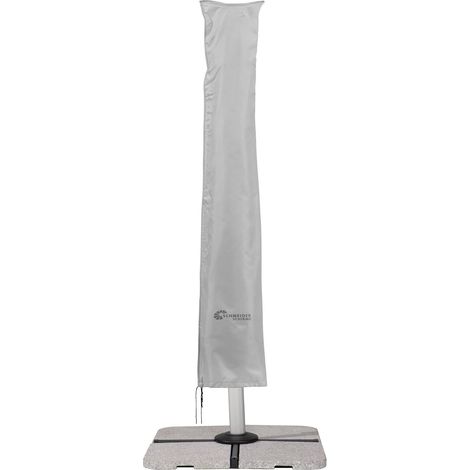Fodera protettiva Schneider per ombrellone a braccio laterale, grigio argento, fino a 400 cm Ø & 300x300 cm (1/2)