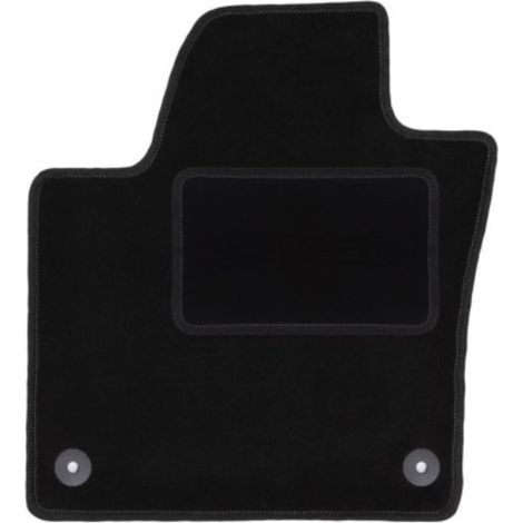Alfombrilla de conductor negra para: Volkswagen Sharan II monovolumen (2010-)