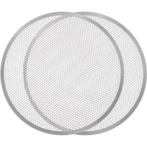 Lot de 2 plaques de cuisson perforées pour pizza 40 cm – Alliage aluminium antiadhésif – Cuisson rapide et uniforme – Adapté four gaz et électrique (1/4)