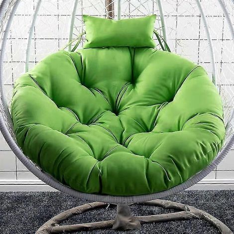 Coussin moelleux pour fauteuil suspendu, vert, 105 cm (1/5)