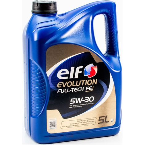 Huile moteur 100 % synthétique 5W-30 – 5L – Norme Renault RN720 – Compatible moteurs diesel avec FAP – Technologie Fuel Economy – ELF (1/2)