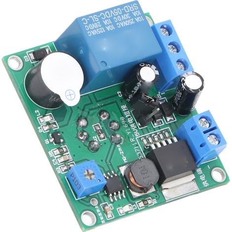 Module détecteur de fumée avec interrupteur, alarme lumineuse et sonore, pour cuisine ou hôtel (5-30 V CC). (1/5)