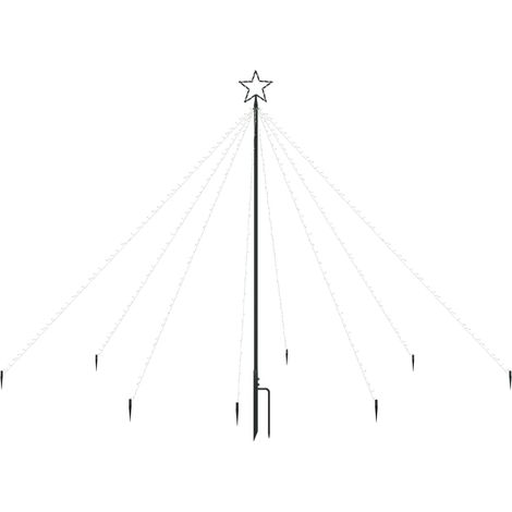 Weihnachtsbaum-Lichterketten Indoor Outdoor 400 LEDs 2,5 m vidaXL (1/5)