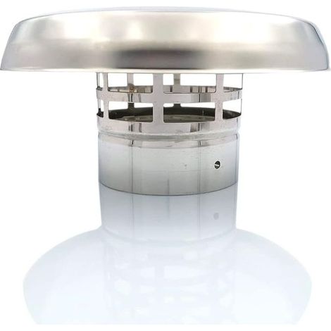 Vertical Steel Smoke Chimney Chinese Smoke Pipe Cap for Wood Stoves, Pellets and Boilers Heat Resistant Smoke Anti-Intrusion Grid (1/2)