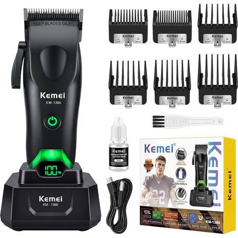 Tondeuse à Cheveux, 7500RPM, 2 Vitesses, USB-C, Socle (1/5)