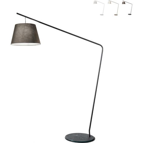 PIANTANA VELVET NERO CON PARALUME NERO 1 LUCE ATTACCO E27 (1/4)