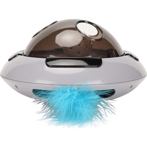 Jouet électrique pour chat en forme de soucoupe volante, silencieux et amusant, idéal pour lutter contre l'ennui et faire de l'exercice. (1/5)