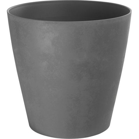 Runder Blumentopf - GARDEN ID - Swing Cone - Ø 42 - 40 L - H 41 cm - Grau