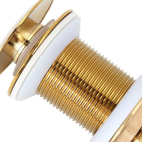 Bouchon de vidange anti-obstruction pour lavabo en laiton, accessoire de salle de bain sans trou (1/5)