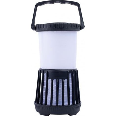 Lanterne Camping Anti-insectes Abs Noir H 22 Cm Diam. 11,8 Cm